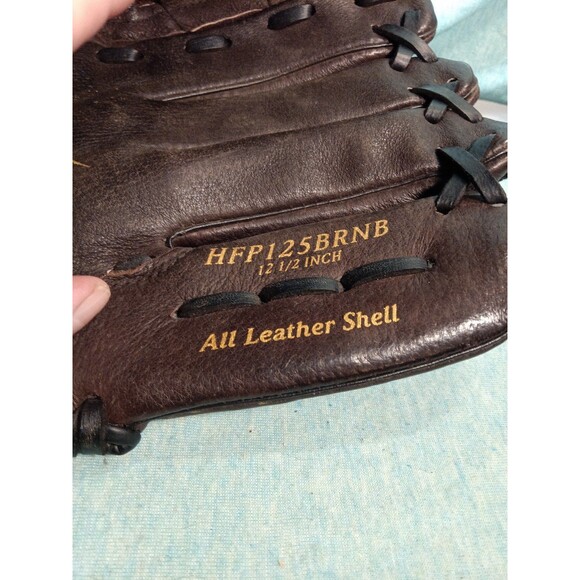 Rawlings Highlight HFP125BRNB 12.5in 3D Brown Leather RHT Throw Baseball Glove - Picture 4 of 4